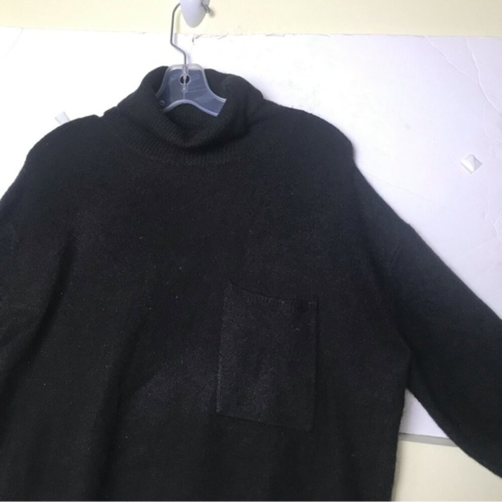 OAK + FORT Oversized Crop Mock Neck Wool Blnd Sweater Knit Turtleneck Boxy Top M - Picture 5 of 14